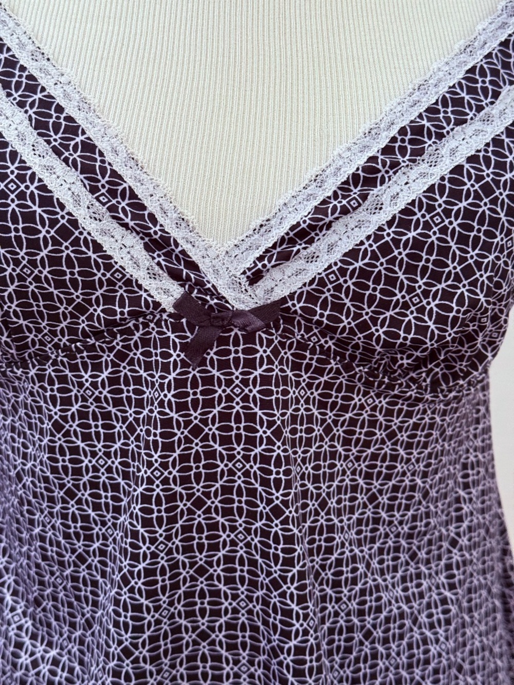 Vintage Laura Ashley Navy Blue Camisole with Lace Trim. Y2K